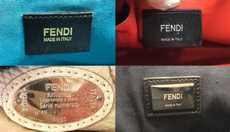 fendi made in italy metal tag authentic|Fendi handbags authentication.